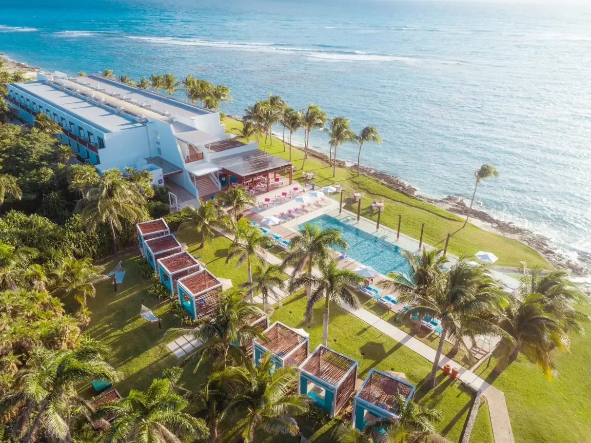 Praia e resort Club Med em Cancún