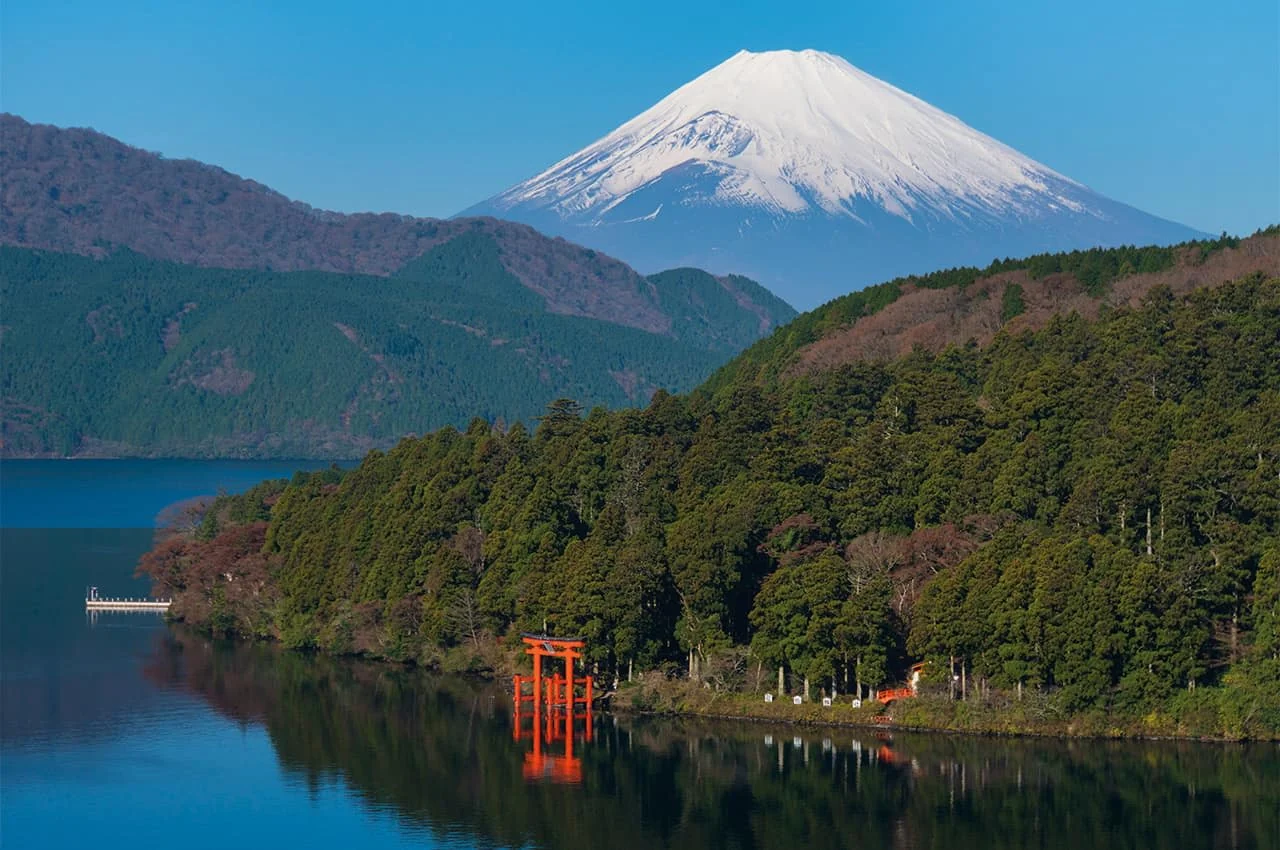 Monte Fuji e paisagem do Japão