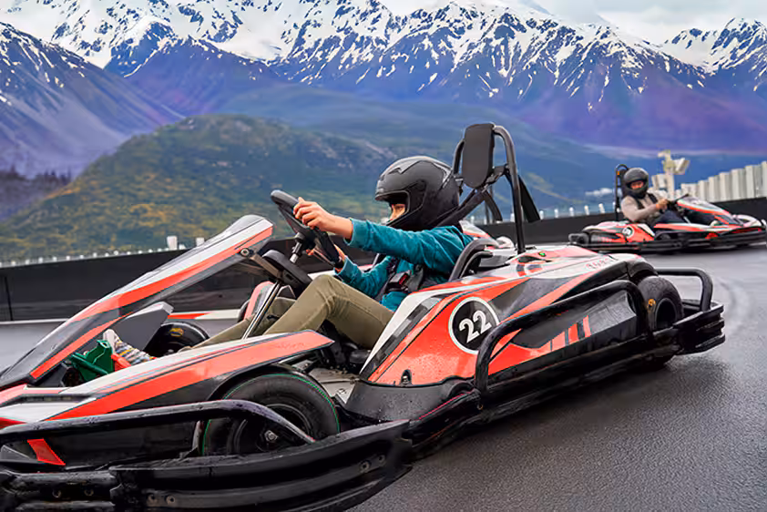 Pista de kart a bordo de um navio Norwegian