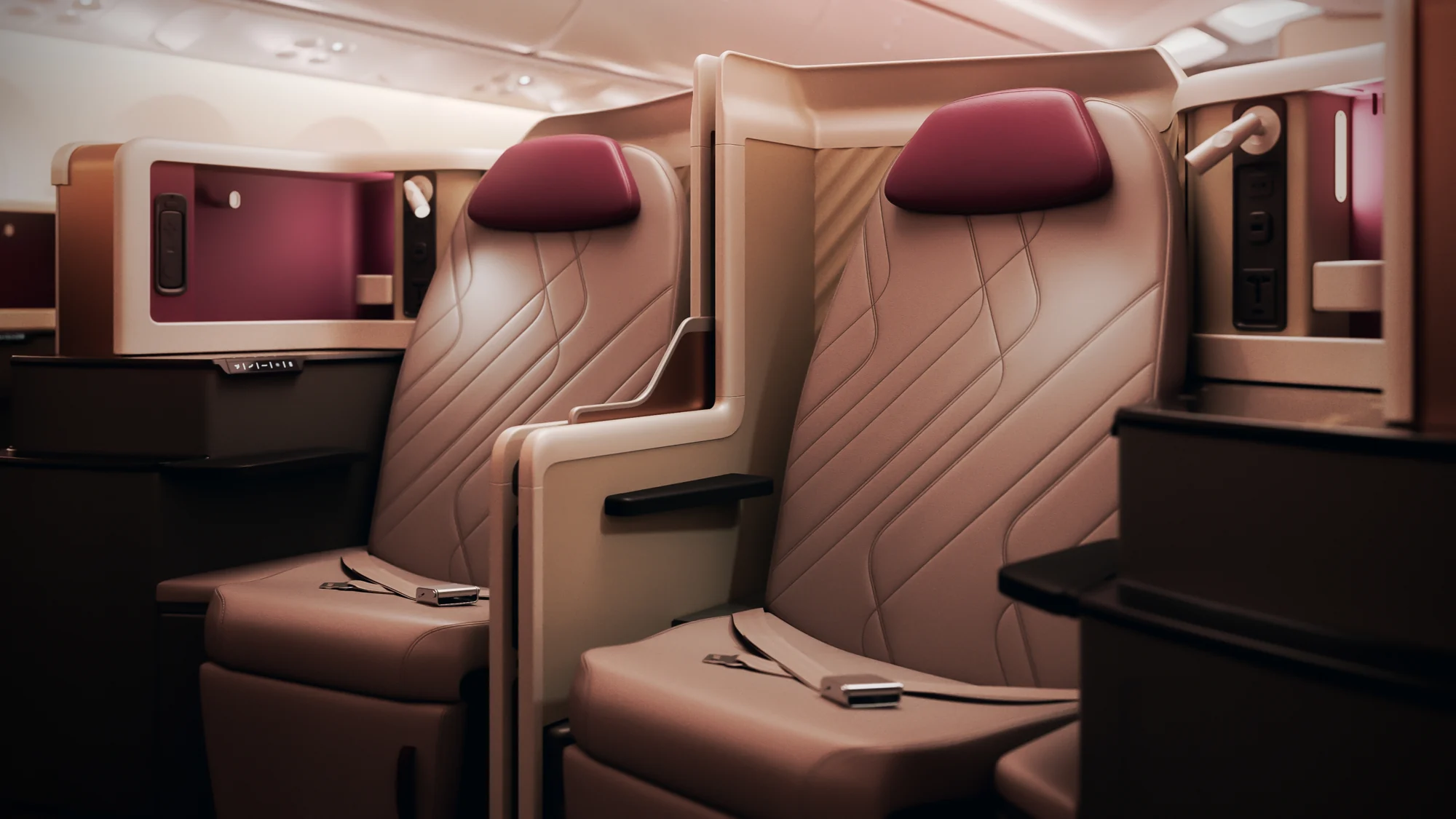 Suítes da cabine Premium Business da LATAM