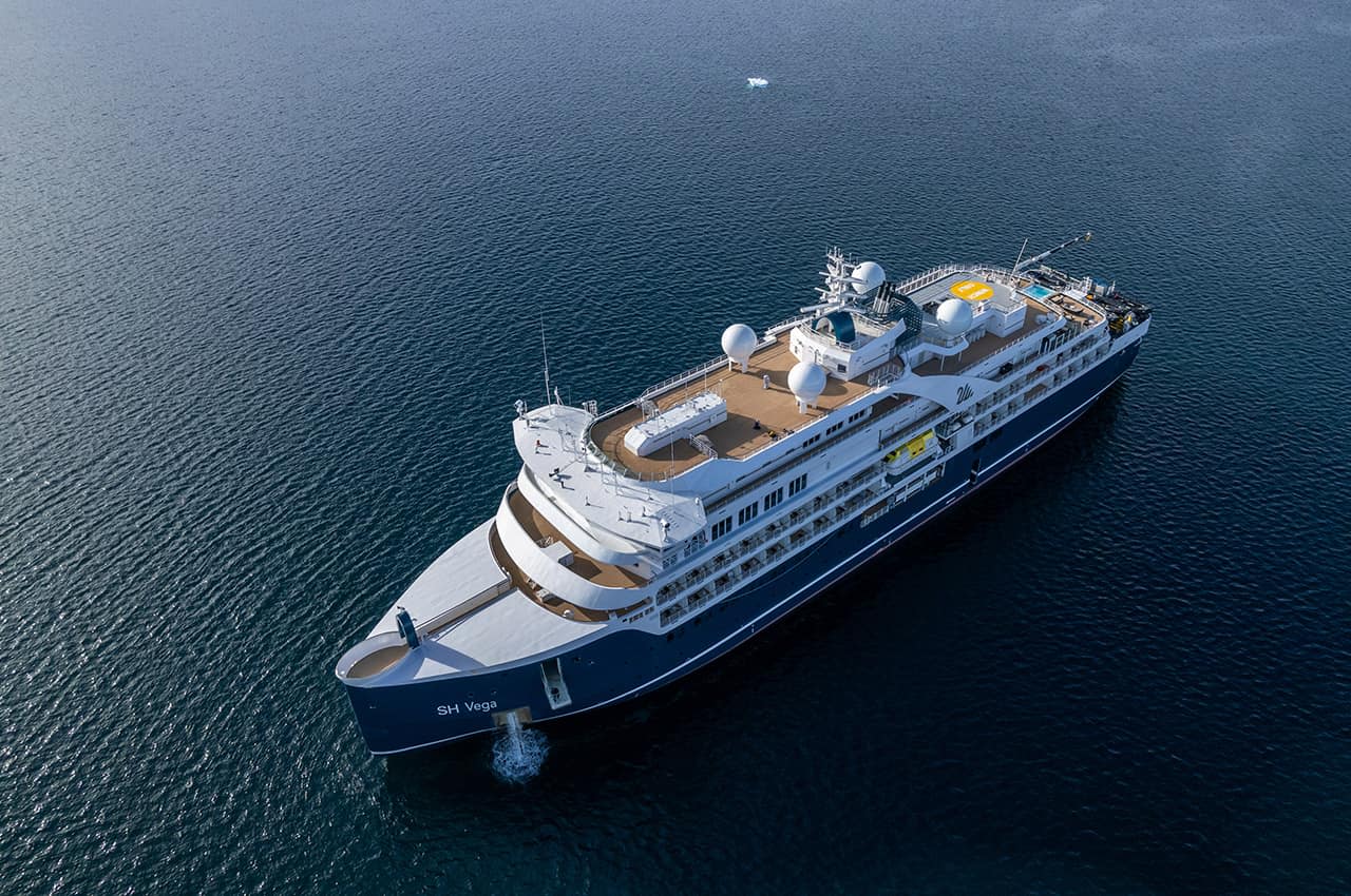 Ship SH Vega sailing in open sea