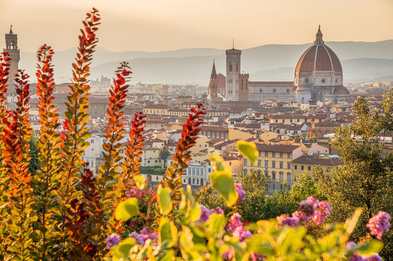 Florence and the Duomo seen from above