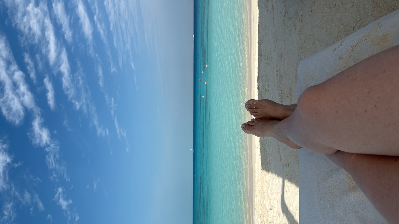 Turquoise Water of the Red Sea Beach View