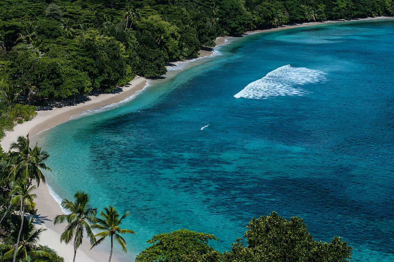 Avani+Barbarons beach and bay views from above