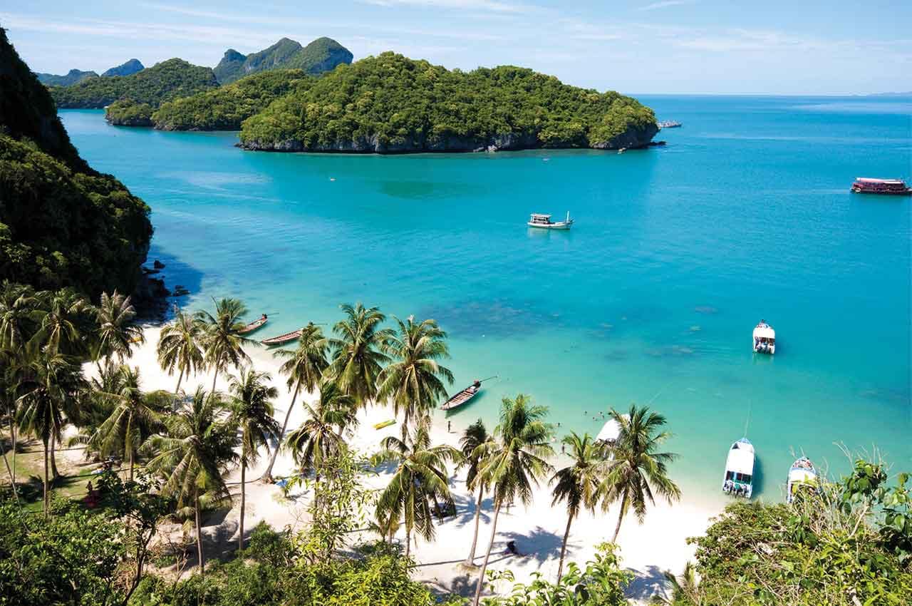 Beach and Gulf Islands of Thailand, near Koh Samui